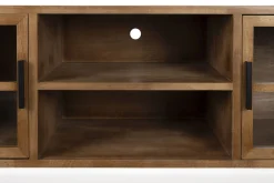 Retro TV-Board Sideboard Yaz Oval mit Sprossenkorpus-Vintagehaus Clearance