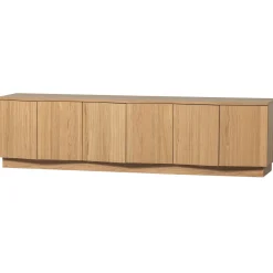 Retro TV-Board Sideboard Zuma 200 cm Eichenfurnier-WOOOD