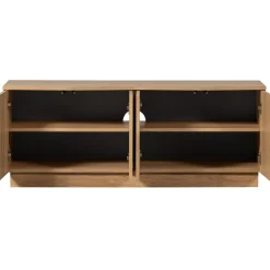 Retro TV-Board Sideboard Zuma 133 cm Eichenfurnier-WOOOD