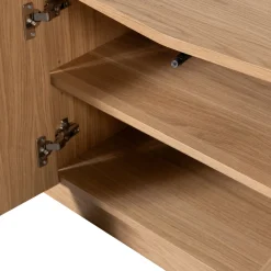 Retro TV-Board Sideboard Zuma 133 cm Eichenfurnier-WOOOD