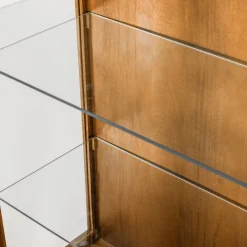 Retro Vitrine Kella Mangolzholz breit Natur-WOOOD Sale