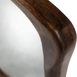 Retro Wandspiegel Samuel Mangoholz organisch geformt-BePureHome Clearance