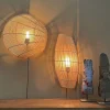 Scandi Wandlampe Luna Sphere Rattan 46 cm-Raw Materials Discount