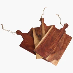 Schneidebrett aus beständigem Akazienholz Geölt-Raw Materials Outlet