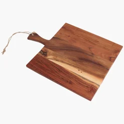Schneidebrett Servierbrett aus beständigem Akazienholz Geölt 39 x 30 cm-Raw Materials Clearance