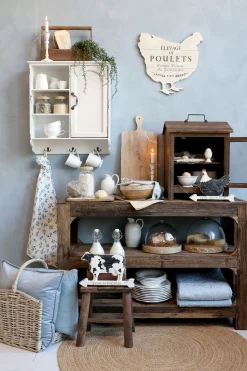 Schneidebrett Servierbrett Tapasbrett Tours Blume aus beständigem Akazienholz Geölt-Chic Antique Sale