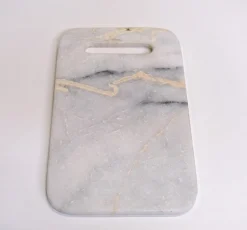 Schneidebrett Servierbrett aus echtem Marmor 37 x 21 cm-Vintagehaus Accessoires Discount