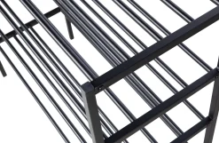 Schuhregal Industrial Ferro Metall Schwarz 40-WOOOD