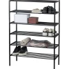 Schuhregal Industrial Ferro Metall Schwarz 120-WOOOD Discount