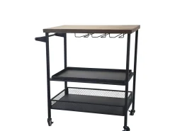 Servierwagen Küchentrolley Gaston Metall Rollen-Chic Antique Discount