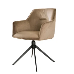 Set Esstischbank Polsterbank Pull Raute + 2 Armlehnstühle Samt Champagner-Vintagehaus Online