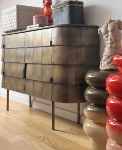 Sideboard Hanna Metall Gold Art Déco - Altgold-DutchBone Sale