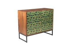 Sideboard Vintage Meena Mangoholz Metall Peacock-DutchBone Best