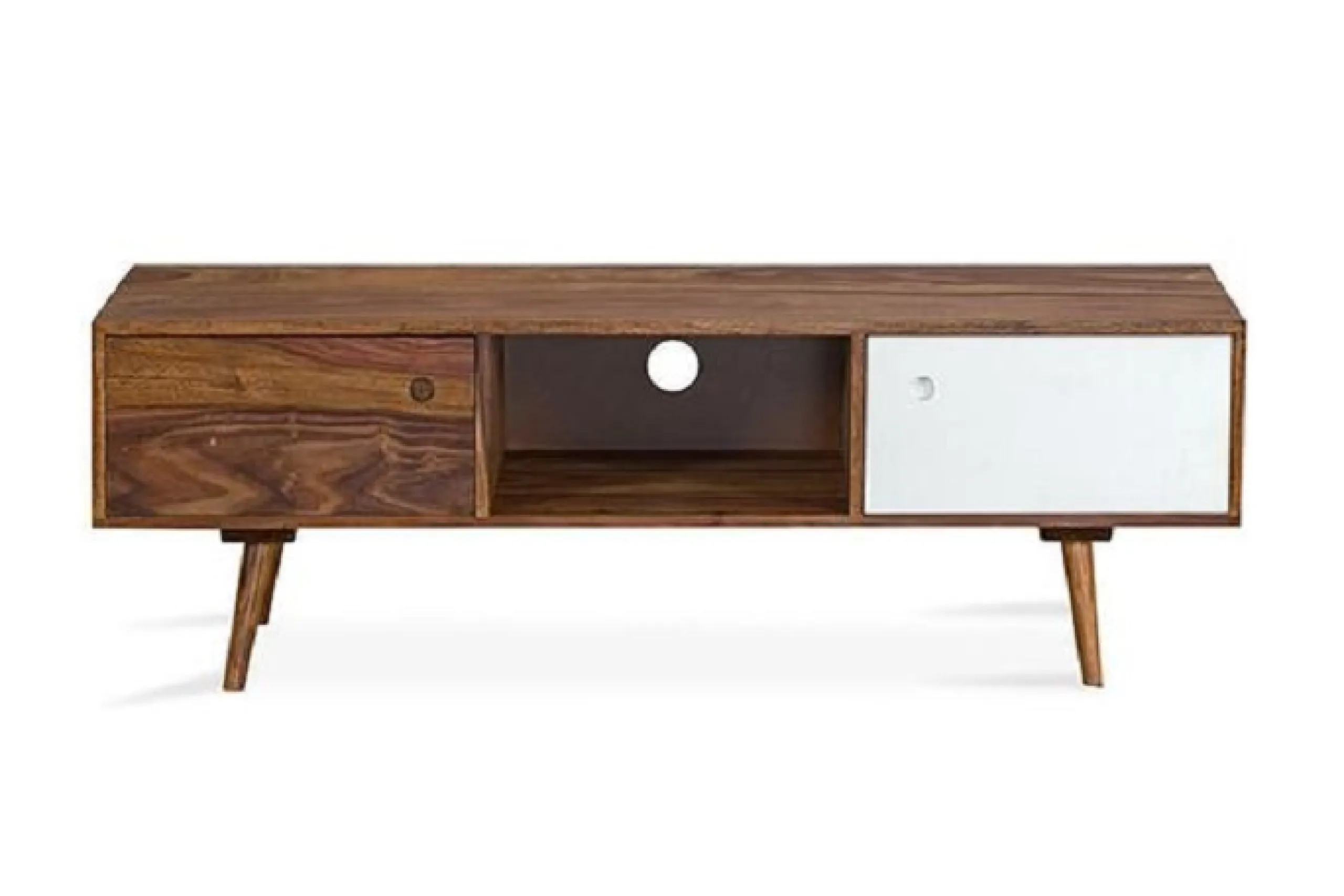 Sideboard Vintage Oslo TV Board Sheesham Massivholz 140-Vintagehaus Discount