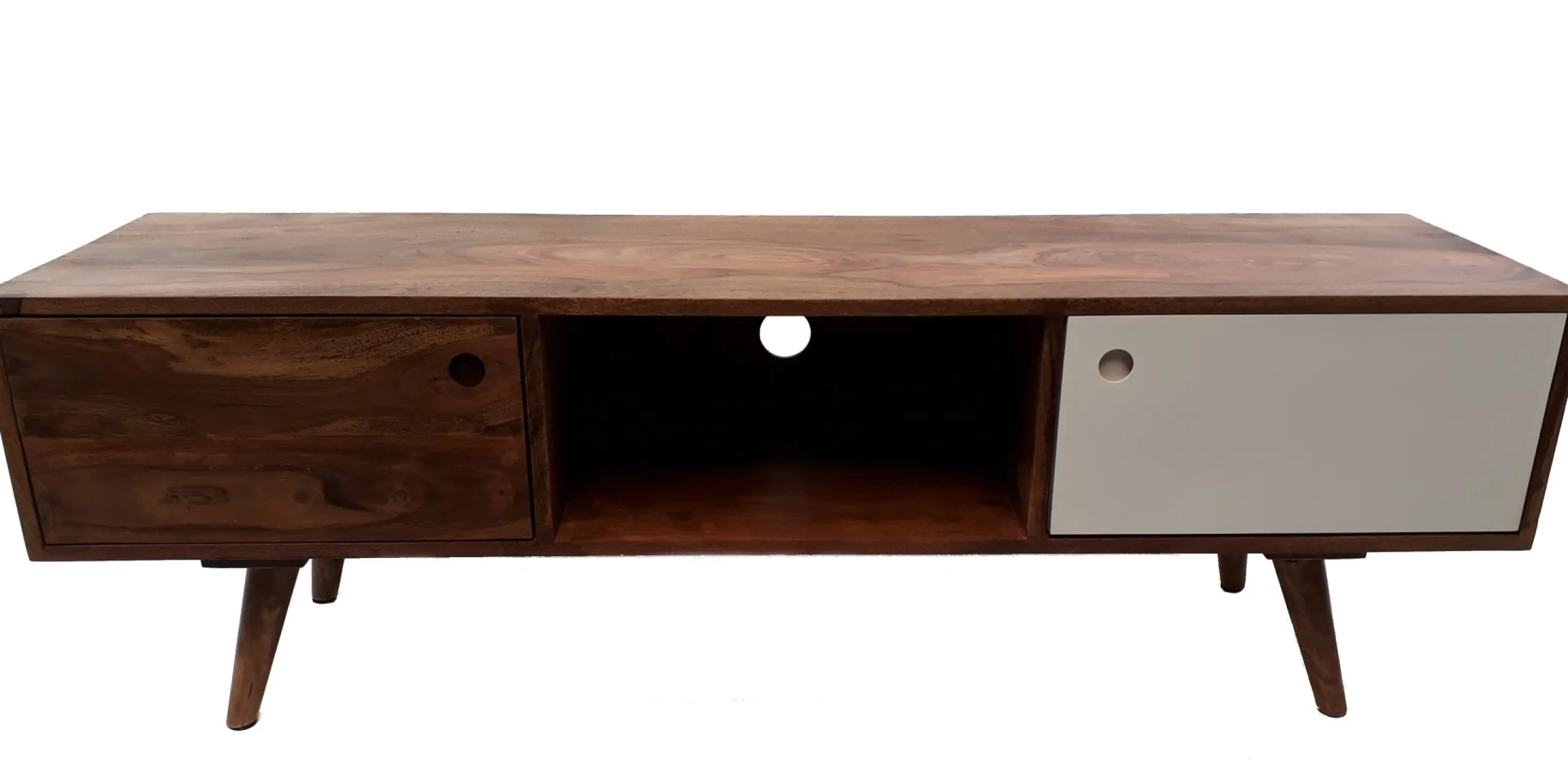 Sideboard Vintage Oslo TV Board Sheesham Massivholz 140-Vintagehaus Discount