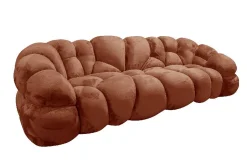 Sofa Cloudy Comfort Kunstfell Pumpkin-PTMD