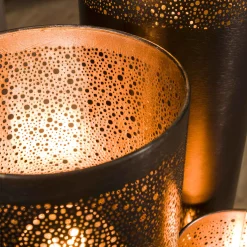 Stehlampe Industrial Zylinder Schwarz Nickel in drei Größen-Vintagehaus Lampen New