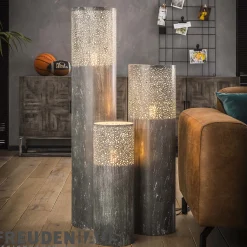 Stehlampe Industrial Zylinder Betonoptik 120 cm-Vintagehaus Lampen Sale