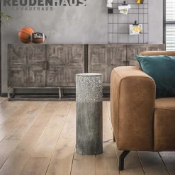 Stehlampe Industrial Zylinder Betonoptik 60 cm-Vintagehaus Lampen Discount