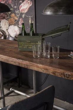 Stehtisch Bartisch Factory Vintage Recyceltes Holz 170/60/8-Raw Materials New