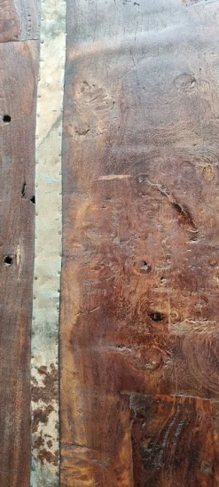 Stehtisch Bartisch Factory Vintage Recyceltes Holz 170/60/8-Raw Materials New