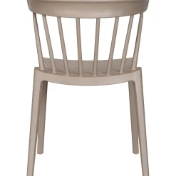 Stylisher Esszimmerstuhl Outdoorstuhl Gastro Bliss Kunstoff Taupe-WOOOD Best