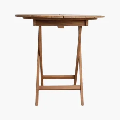 Teakholz Outdoortisch Klapptisch Sunset Ø 80-Raw Materials Clearance