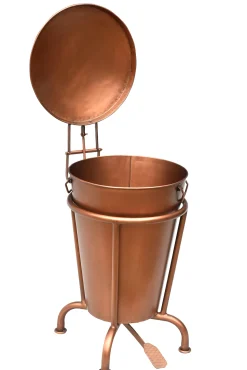 Treteimer Vintage Abfalleimer Industrial Kupfer Groß-Vintagehaus Accessoires Outlet