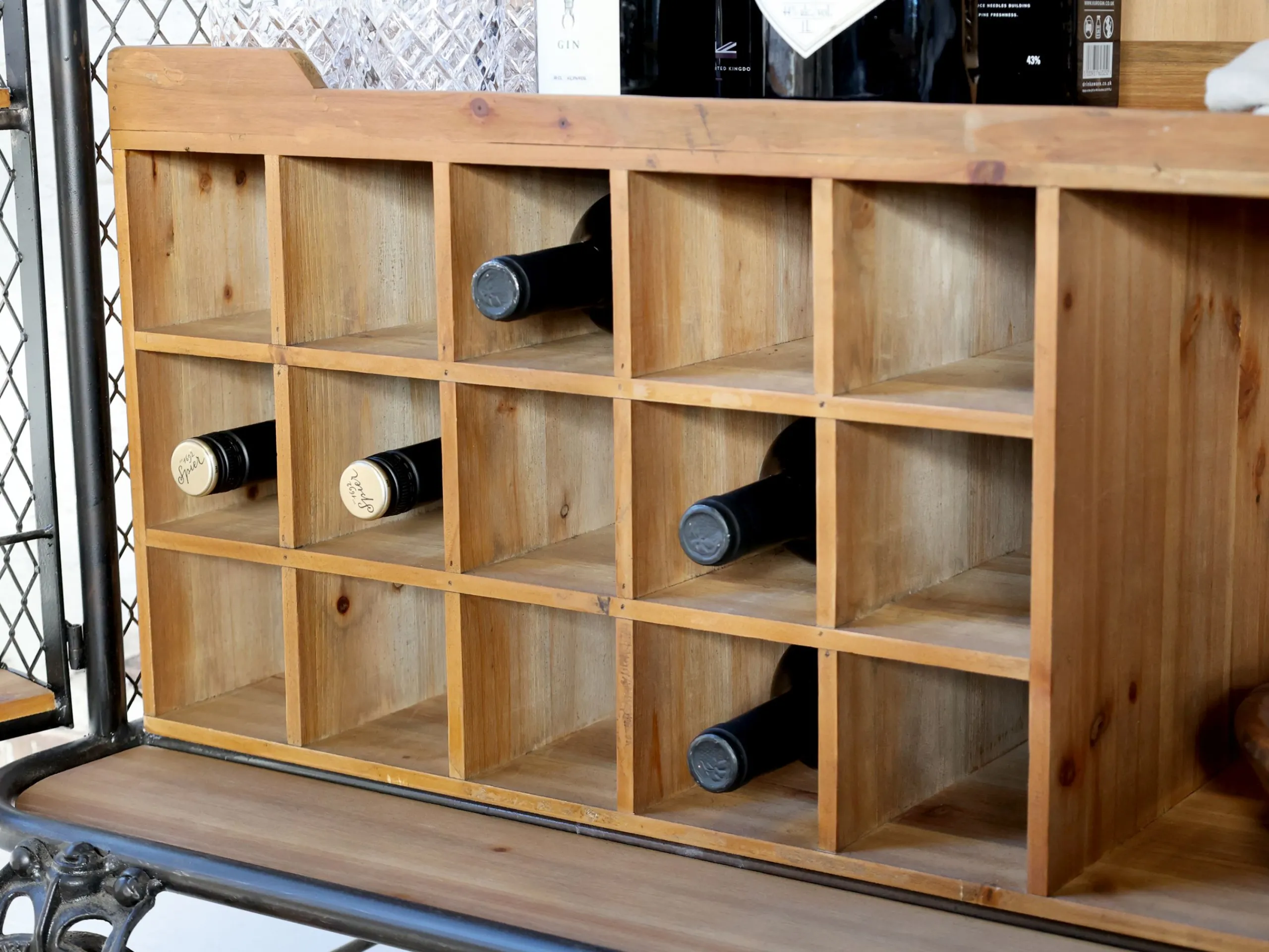 Vintage Barwagen Barschrank Barclay Industrial Räder-Chic Antique Outlet