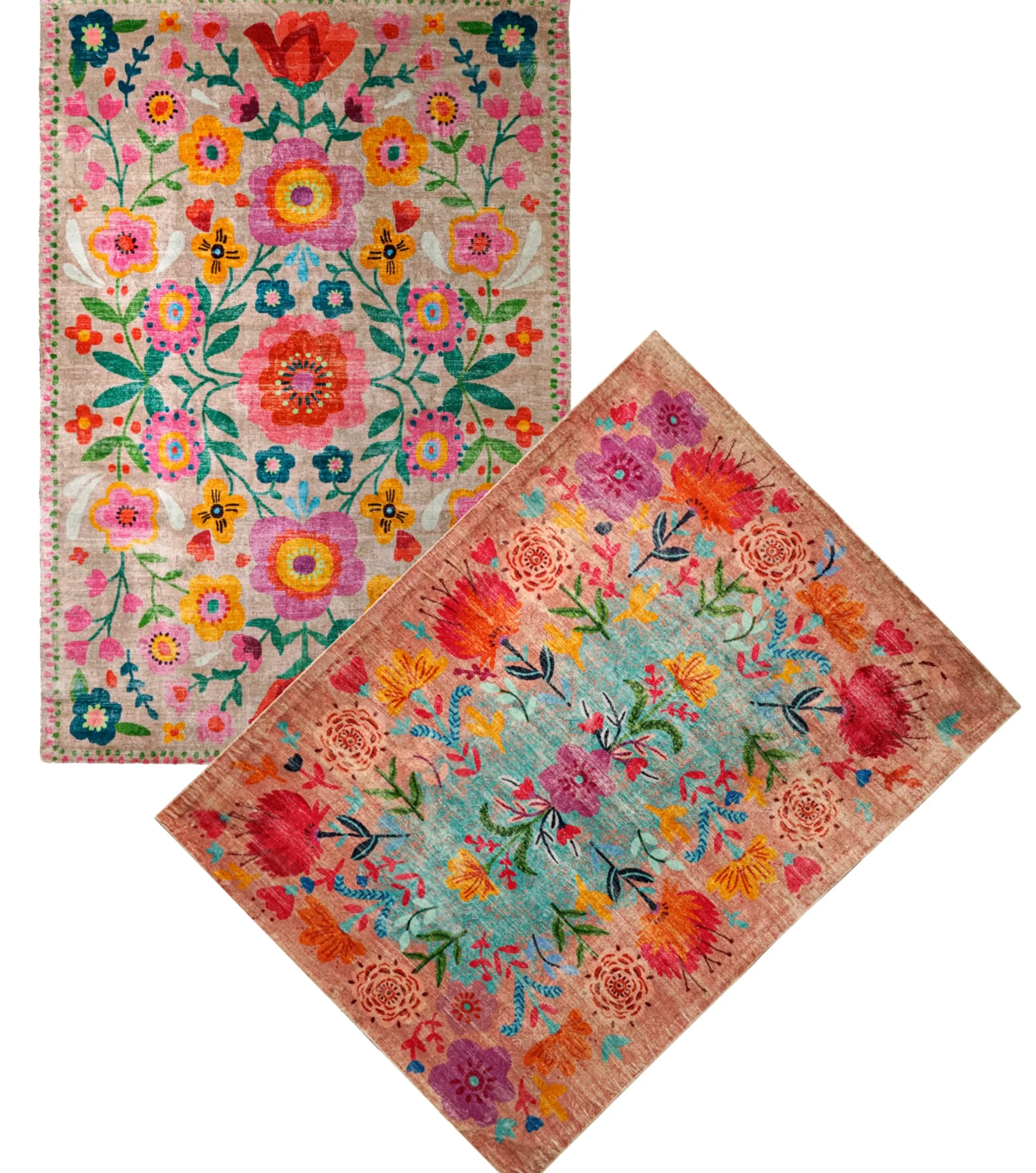 Vintage Boho Teppich Fiore 160 x 230 cm-Vintagehaus Online