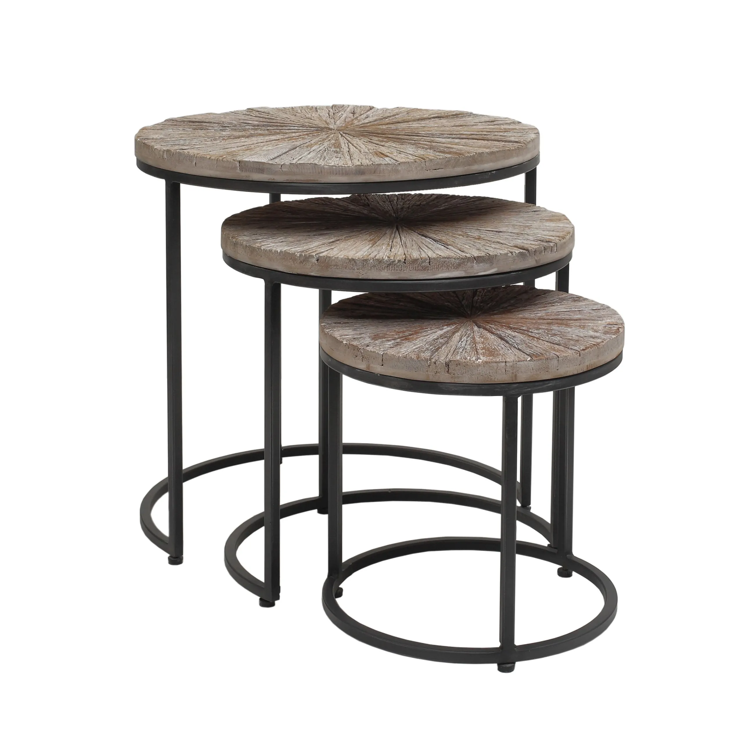 Vintage Couchtisch Natural Chic recyceltes Ulmenholz Klein-PTMD Hot