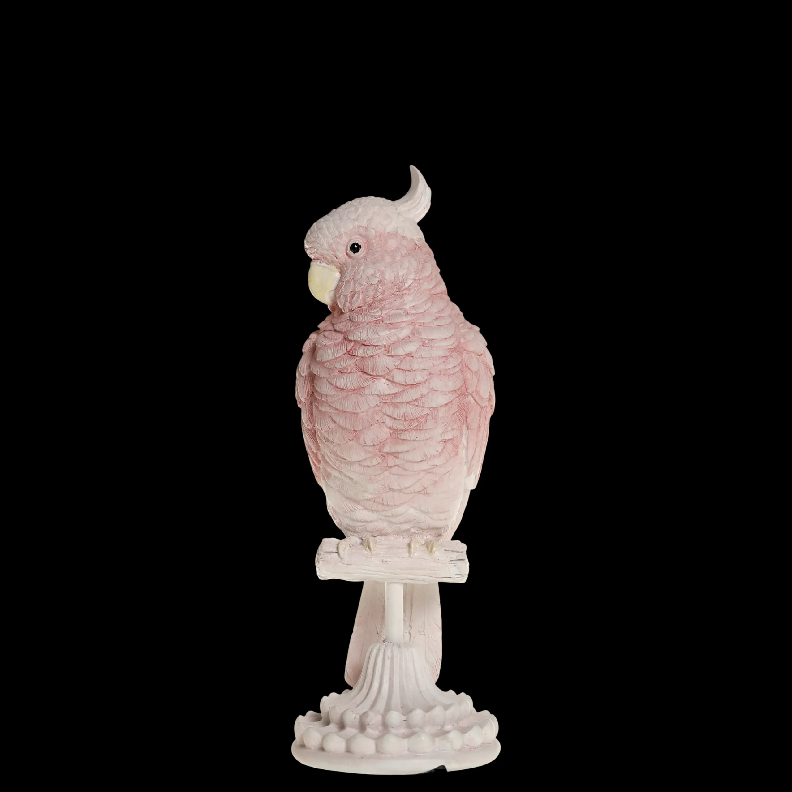 Vintage Dekofigur Papagei auf Ständer in Himbeere klein-Chic Antique Clearance