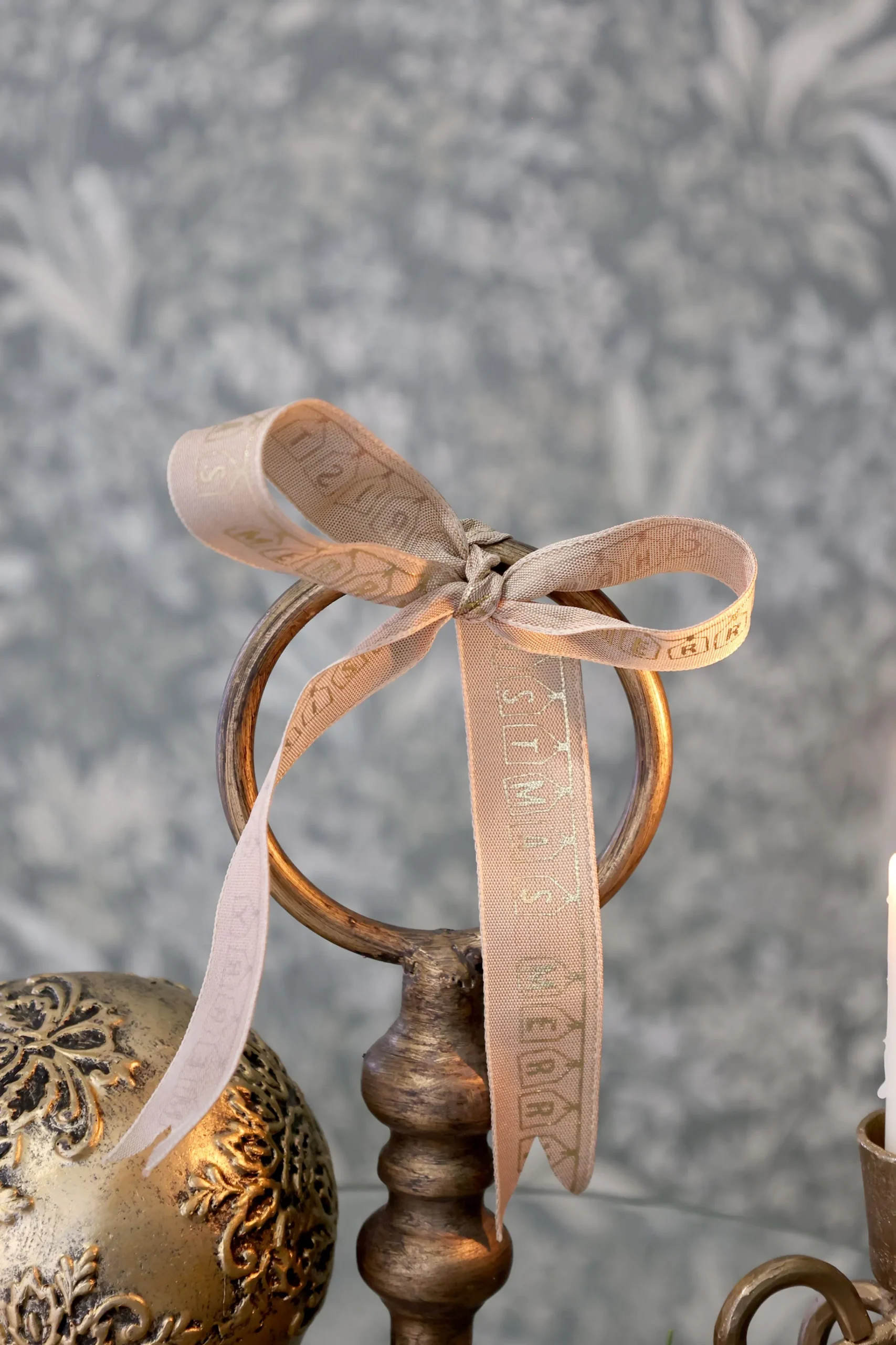 Vintage Etagere Claire Glasböden Antik-Messing 82 cm-Chic Antique Best