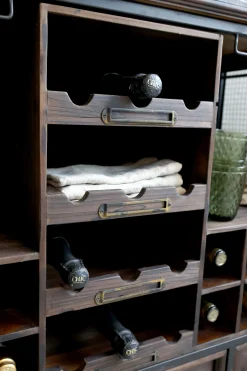 Vintage Hausbar Barwagen Barschrank Old Barn Industrial auf Rädern-Chic Antique Best