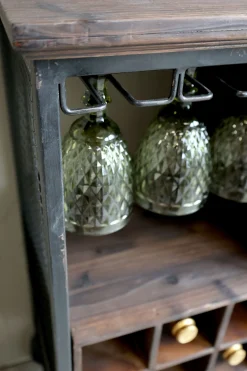 Vintage Hausbar Barwagen Barschrank Old Barn Industrial auf Rädern-Chic Antique Best