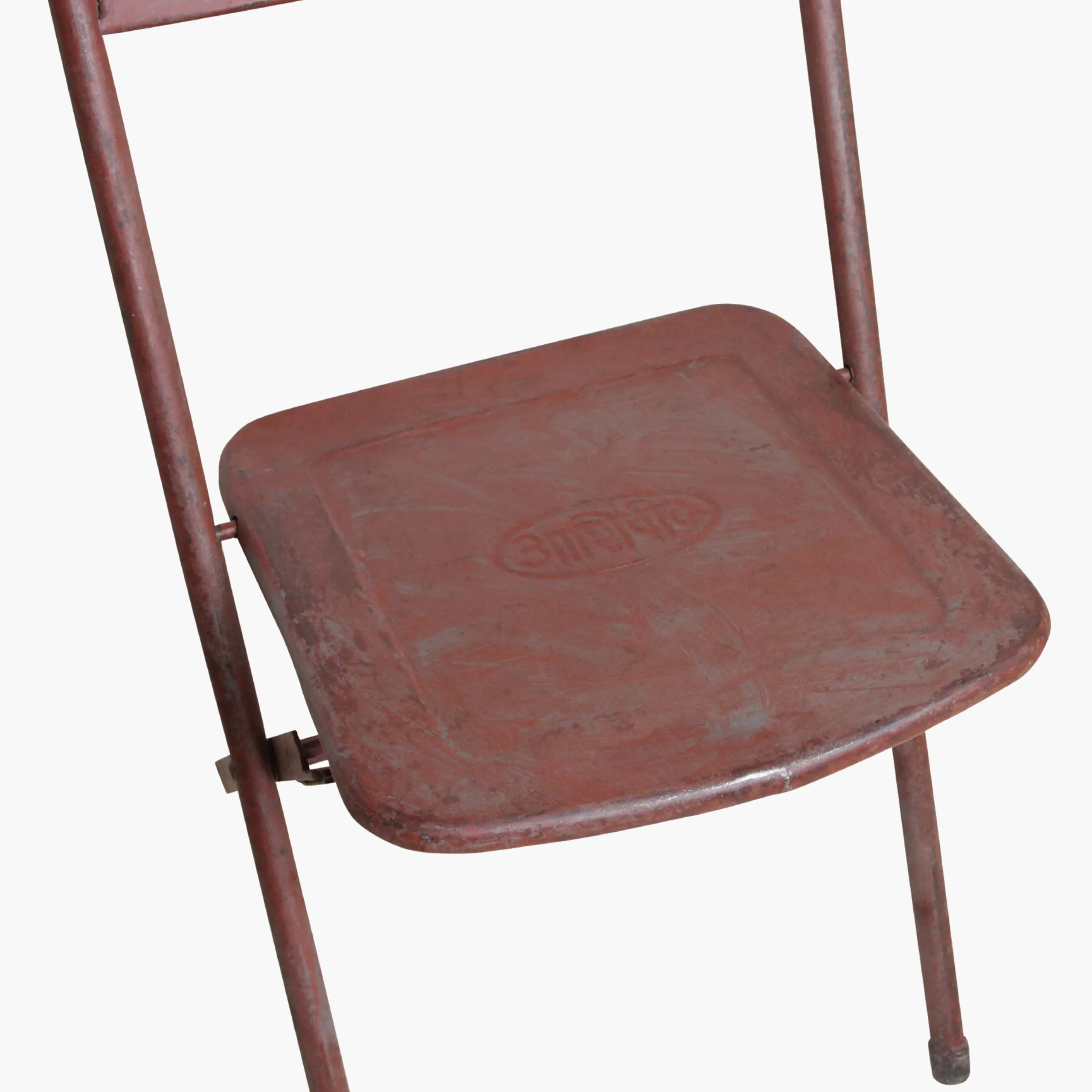 Vintage Klappstuhl Easy Balkonstuhl Esszimmerstuhl Antik-Rot Outdoor-Raw Materials Clearance