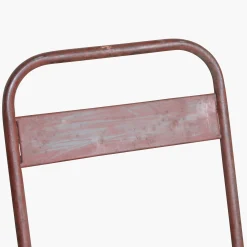 Vintage Klappstuhl Easy Balkonstuhl Esszimmerstuhl Antik-Rot Outdoor-Raw Materials Clearance