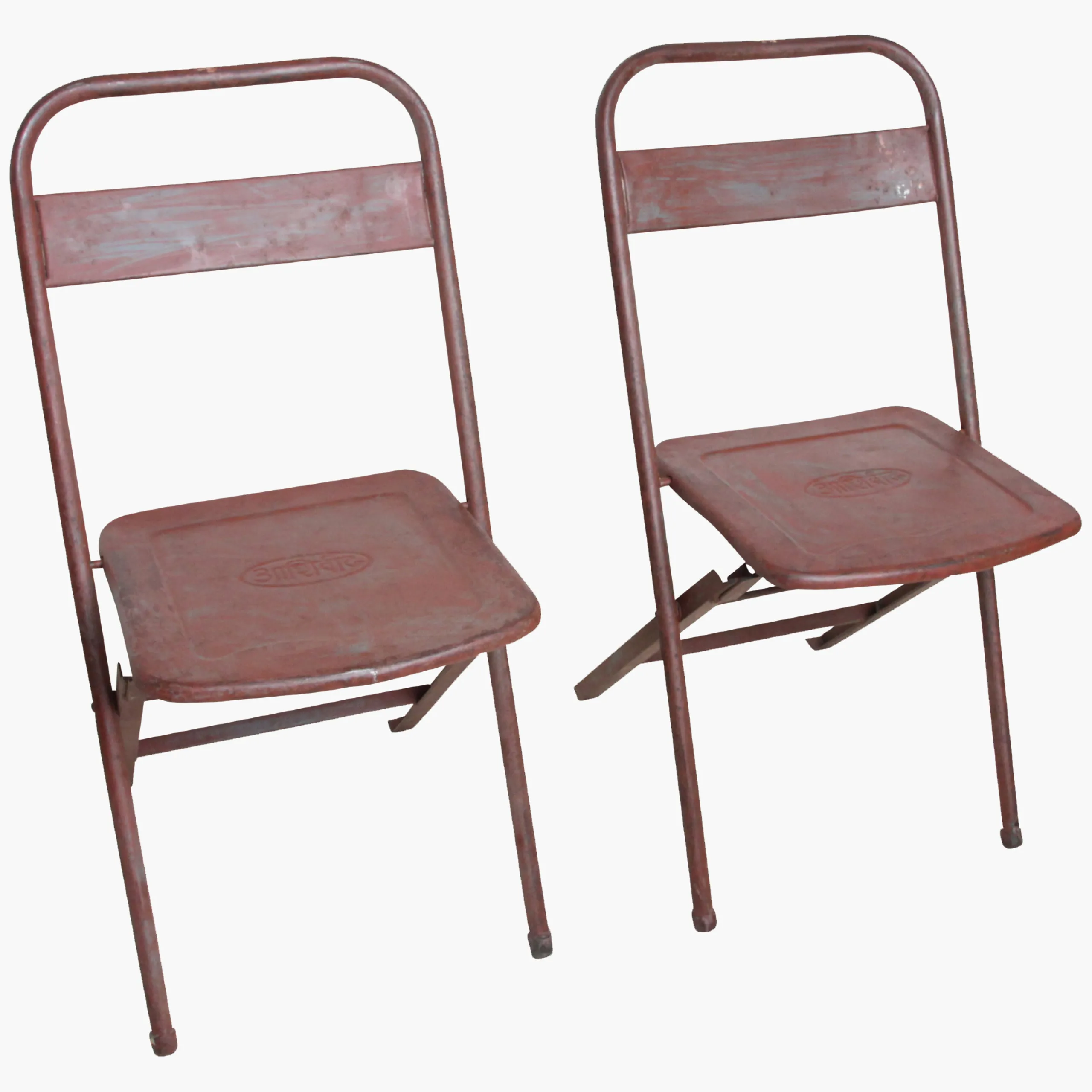 Vintage Klappstuhl Easy Balkonstuhl Esszimmerstuhl Antik-Rot Outdoor-Raw Materials Clearance