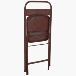 Vintage Klappstuhl Easy Balkonstuhl Esszimmerstuhl Antik-Rot Outdoor-Raw Materials Clearance