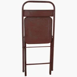 Vintage Klappstuhl Easy Balkonstuhl Esszimmerstuhl Antik-Rot Outdoor-Raw Materials Clearance