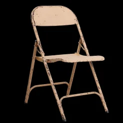 Vintage Klappstuhl Easy Balkonstuhl Esszimmerstuhl Apricot Outdoor-Raw Materials New