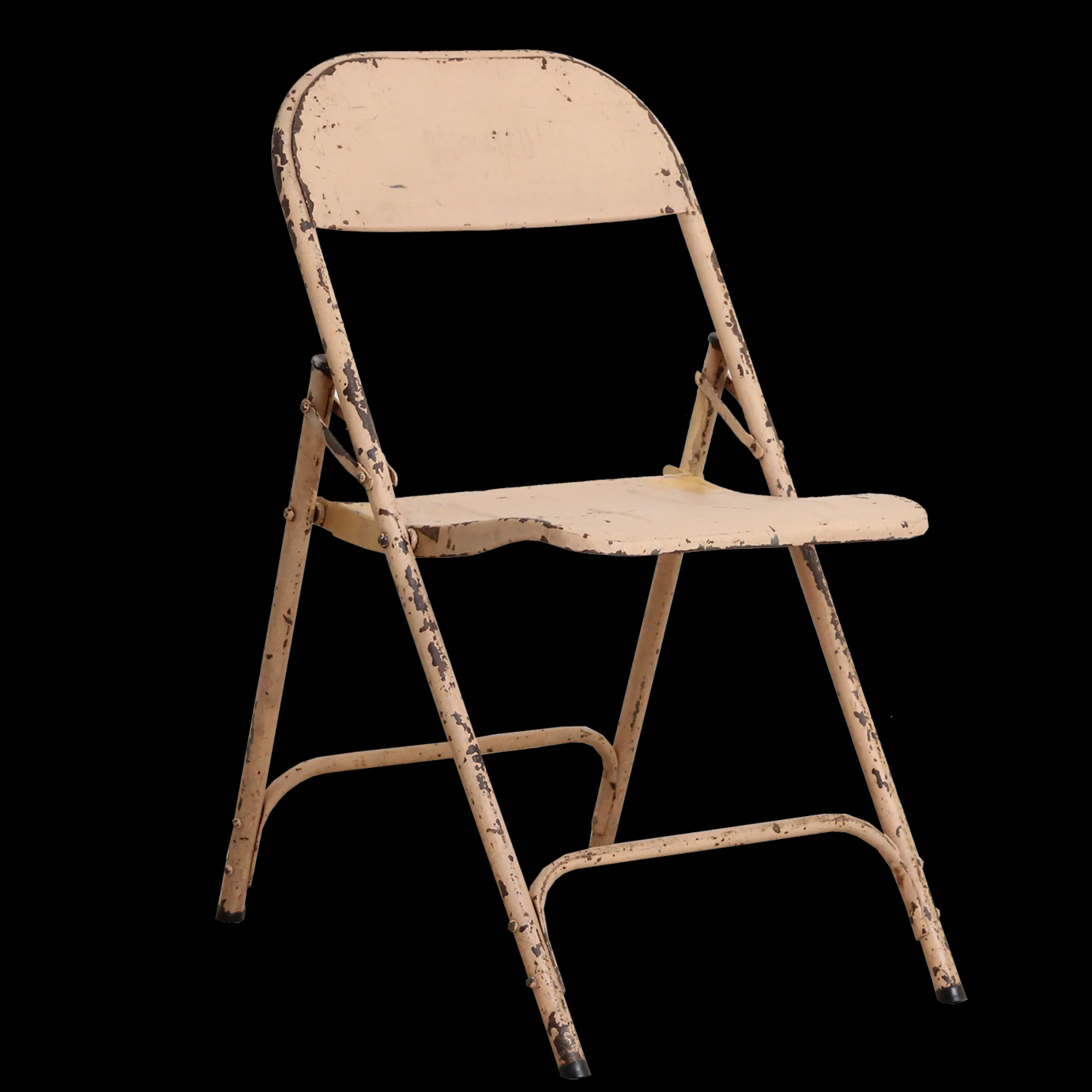 Vintage Klappstuhl Easy Balkonstuhl Esszimmerstuhl Apricot Outdoor-Raw Materials New