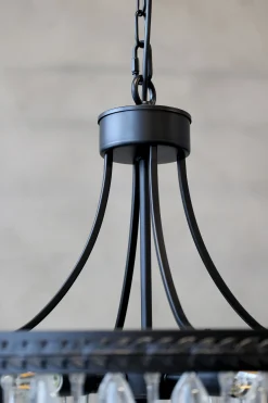 Vintage Kronleuchter Hängelampe Versailles Glasprismen Ø 70 cm-Chic Antique Sale