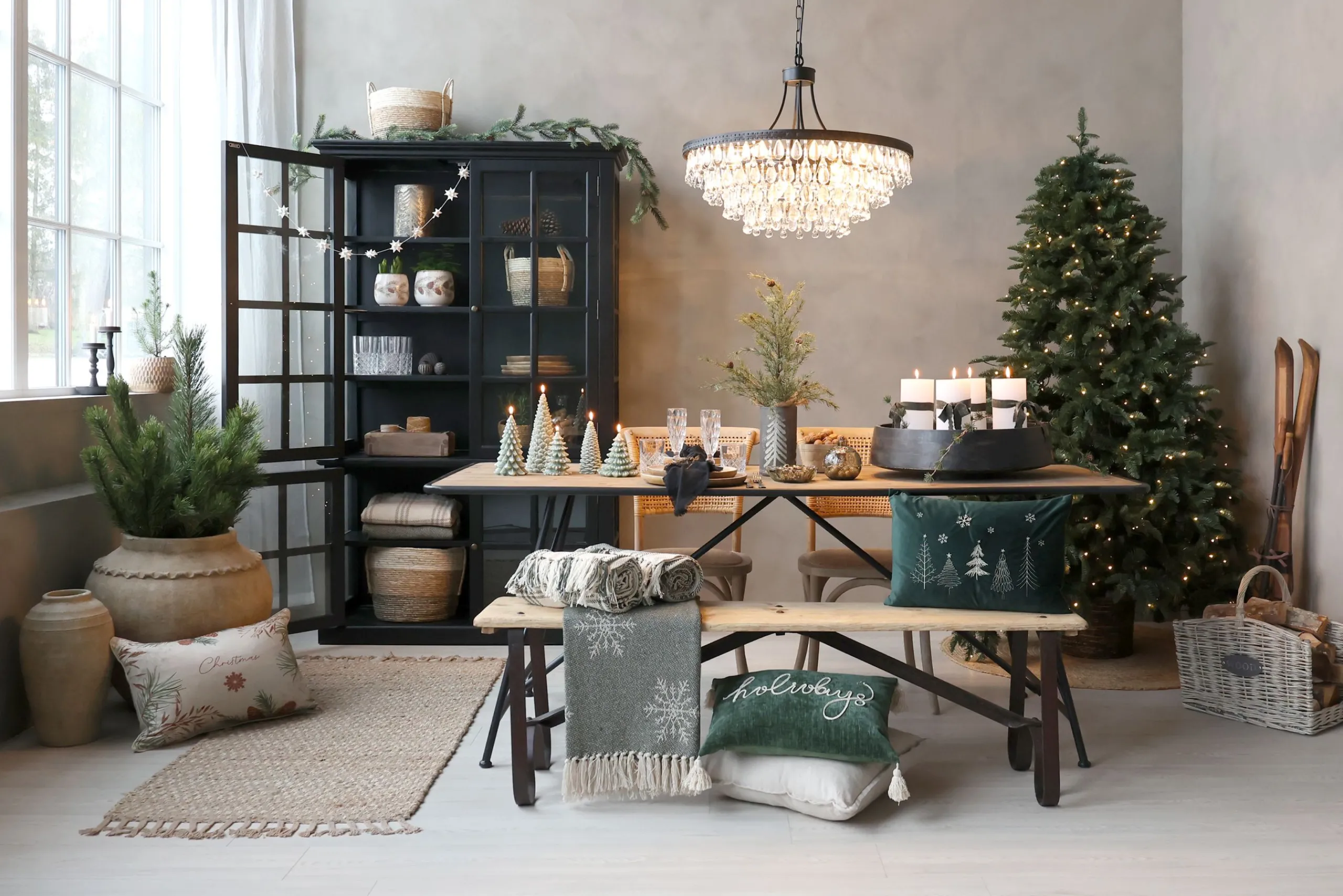 Vintage Kronleuchter Hängelampe Versailles Glasprismen Ø 70 cm-Chic Antique Sale