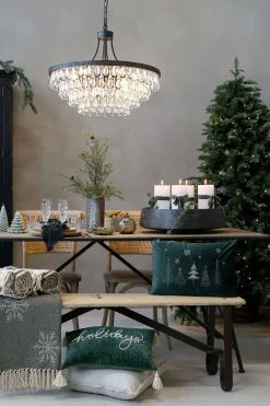 Vintage Kronleuchter Hängelampe Versailles Glasprismen Ø 70 cm-Chic Antique Sale