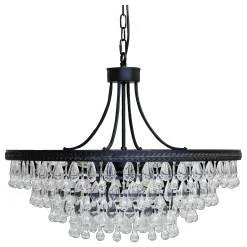 Vintage Kronleuchter Hängelampe Versailles Glasprismen Ø 90 cm-Chic Antique New