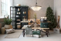 Vintage Kronleuchter Hängelampe Versailles Glasprismen Ø 90 cm-Chic Antique New