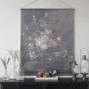 Vintage Leinwandbild Faded Flowers Französischer Blumendruck 145/124-Chic Antique Best