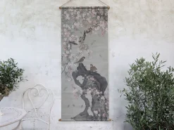 Vintage Leinwandbild Kirschblüten Japanischer Blumendruck 150/65-Chic Antique New