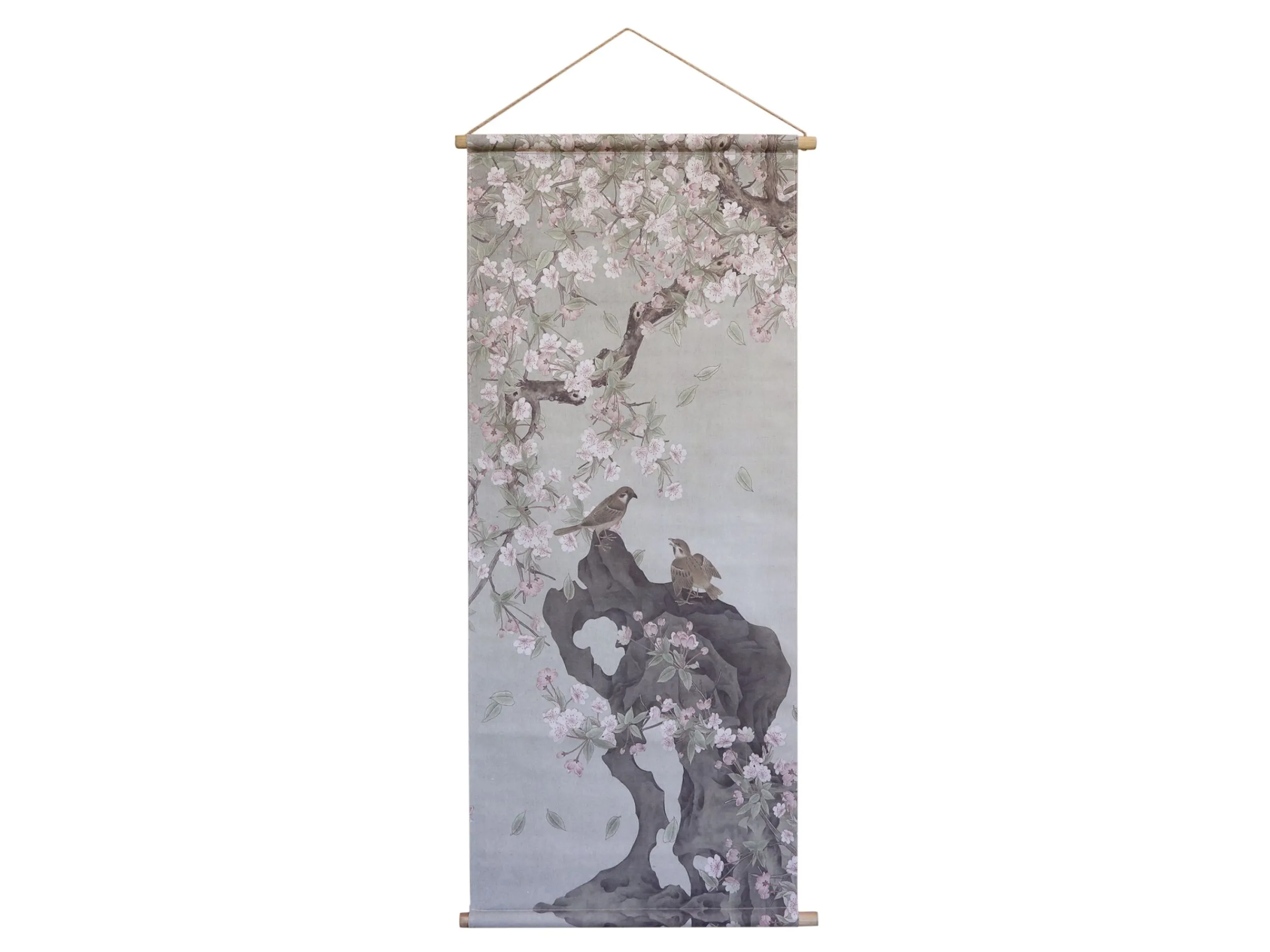 Vintage Leinwandbild Kirschblüten Japanischer Blumendruck 150/65-Chic Antique New